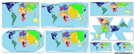 A brief look at map projections - Views of the WorldViews of the World