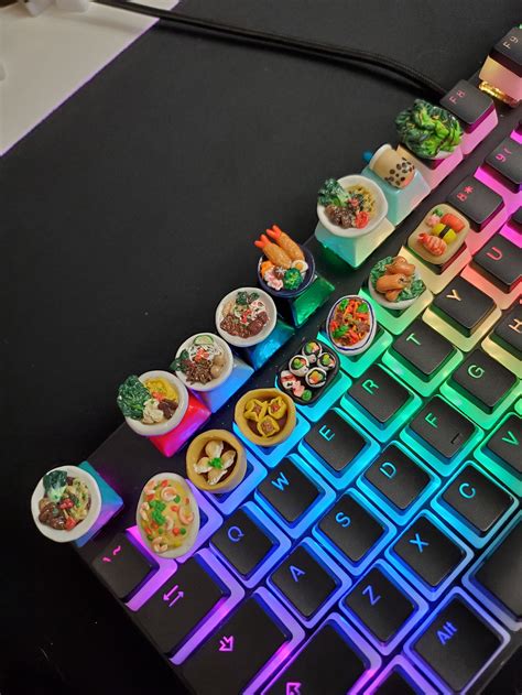 Handmade Cute Food Key Caps, PBT R4 keycaps (Made For Cherry Mechanical Gaming Keyboard) - Cute ...