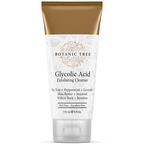 Glycolic Acid Face Wash, Exfoliating Facial Cleanser For Facial Skin Care, Acne Treatment Face ...