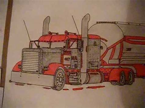 Peterbilt 379 Drawing - YouTube