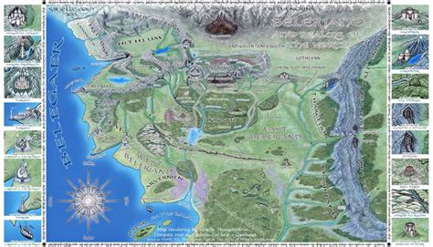 the silmarillion maps | Middle earth map, Tolkien, Fantasy map