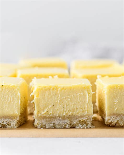 Easy Cheesecake Bars with Lemon Shortbread Crust — buttermilk in 2020 | Easy cheesecake ...