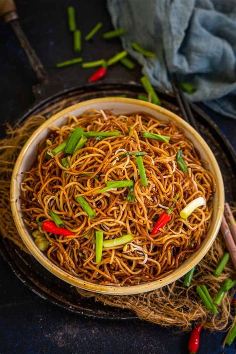 Crispy Cantonese Style Pan Fried Noodles Recipe + Video