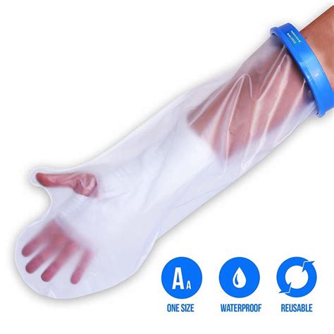 Medical Surgical Waterproof Shower Arm Leg Wrist Hand Skin Sleeve Protector Wound Cast Cover ...