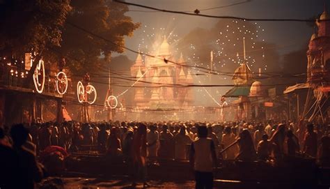 Premium AI Image | Dussehra Vijayadashami festival celebration with ...