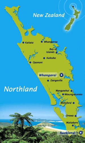 Whangarei Map - New Zealand