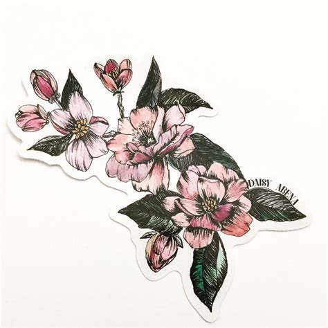 Floral Stickers| Stickers | Illustration Stickers | Vinyl Stickers ...