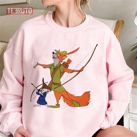 Robin Hood & Skippy Cartoon Art Unisex T-Shirt - Teeruto