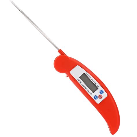 Folding Digital BBQ Barbecue Thermometer Appliance Tool , Household Kitchen Cooking Probe ...