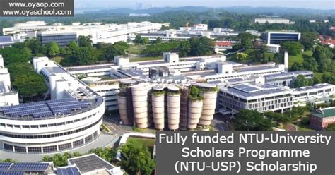 Fully funded NTU-University Scholars Programme (NTU-USP) Scholarship | OYA Opportunities