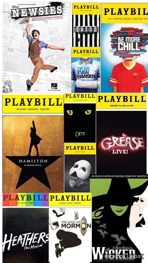 Playbills de Broadway, comédies musicales de Broadway Fond d'écran de téléphone HD | Pxfuel