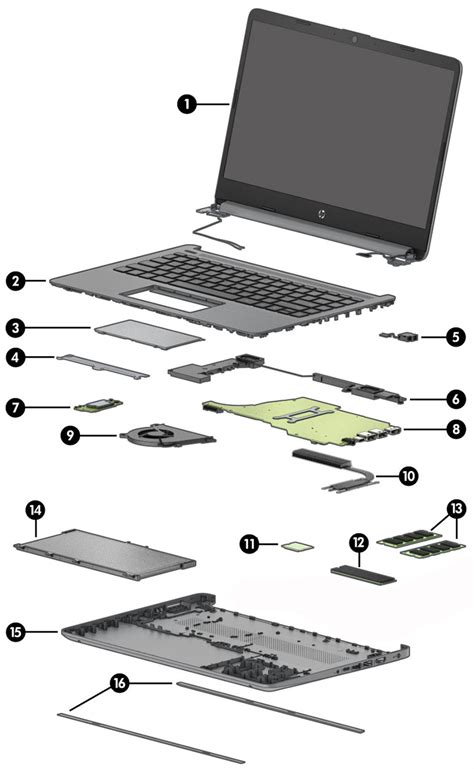 HP 14/14s Laptop PC - Illustrated parts | HP® Customer Support