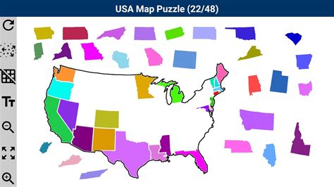 Printable Puzzle Map Of The United States | Printable Crossword Puzzles