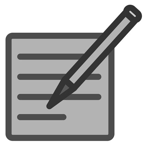 Clipart - Write Document Icon