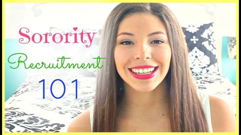 Sorority Recruitment ♡ What to Expect, My Tips & More! - YouTube