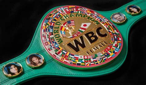 WBC Female World Champion Belt | Wbc, Female boxers, Boxing champions