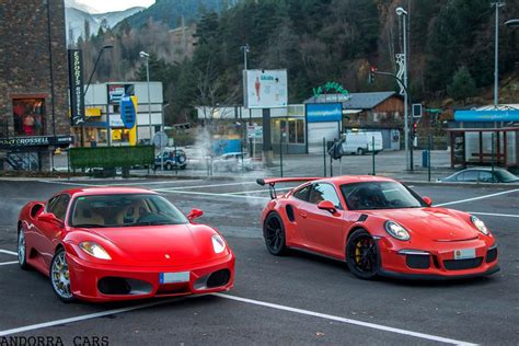 Porsche VS Ferrari. Red VS Red * All PYRENEES · France, Spain, Andorra