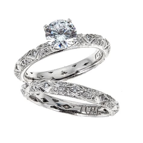 Tacori Platinum Engagement & Wedding Ring Set – D'amati Fine Jewelry