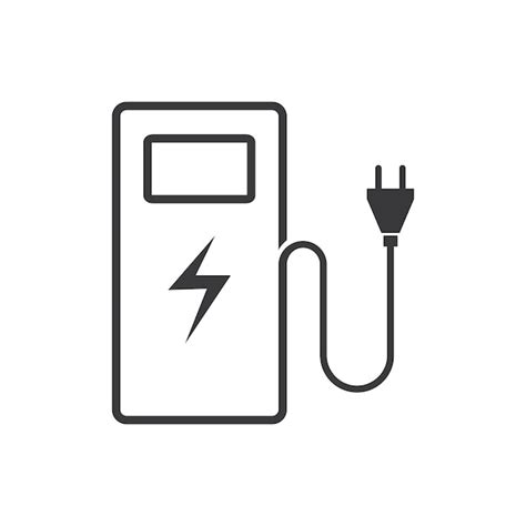 Premium Vector | Electrical charging station icon