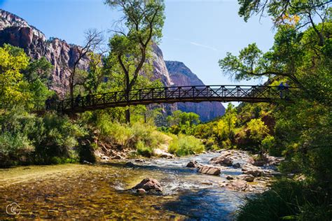 Bridge on the virgin river gorge | Location: Zion National P… | Flickr