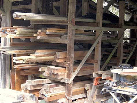 Your lumber storage/sorting method? (homestead forum at permies)