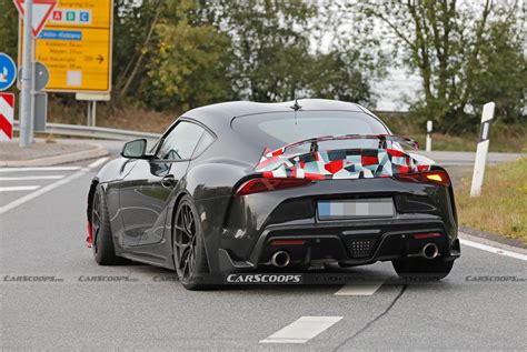 2025 Toyota Supra GRMN Spied With Canards And Rear Wing, Could Pack BMW M4 Power | Carscoops