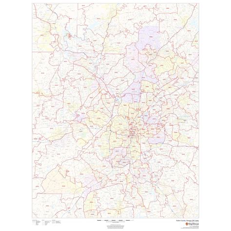 Fulton County Map With Zip Codes - Printable Maps Online