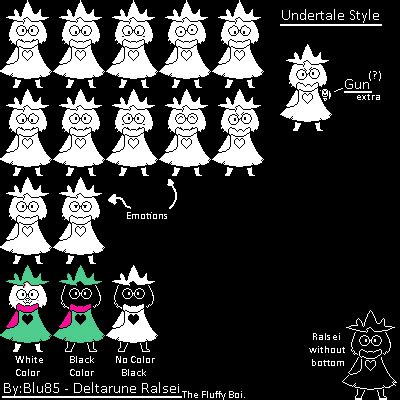 Deltarune Ralsei Sprites estilo undertale. by LordBlu85 on DeviantArt