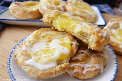 Lemon Pastry with Sweet Cream Cheese Filling