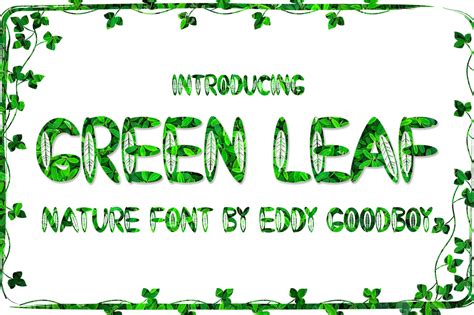 Green Leaf – Free Display Fonts, Fonts | pixelify.net