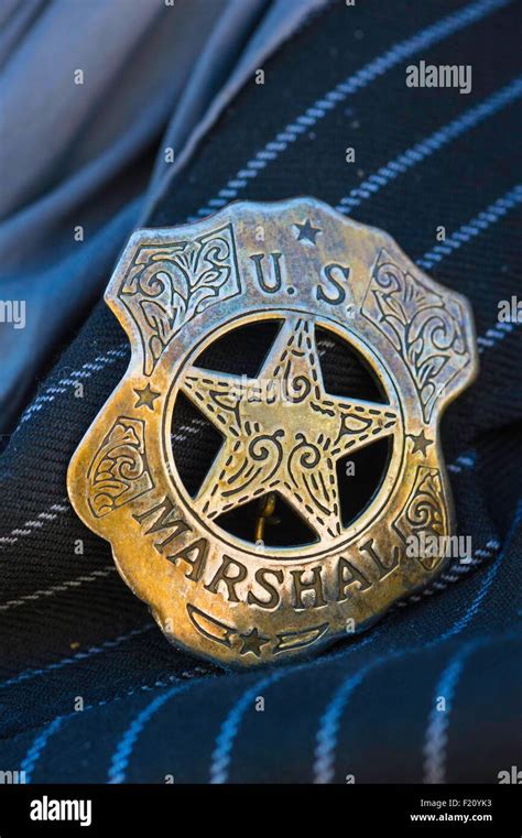 Close up united marshal badge hi-res stock photography and images - Alamy