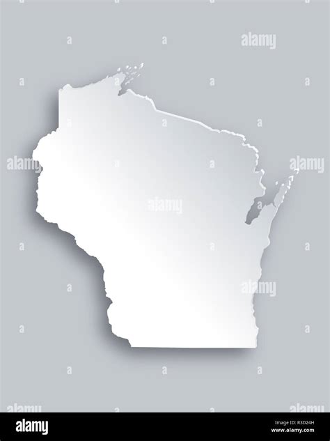 map of wisconsin Stock Photo - Alamy