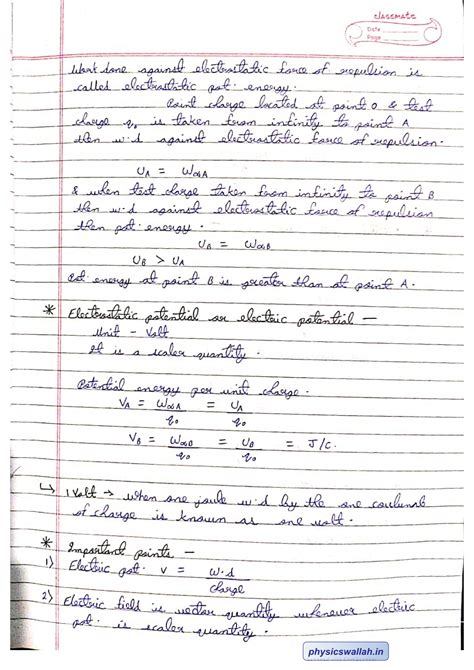 SOLUTION: Best teacher physics wallah class 12 electrostatic potential ...