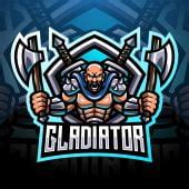 Free Gladiator Fighter Esports Mascot Template – GraphicsFamily