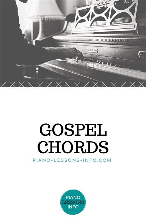 Gospel Chords | Piano lessons, Beginner piano lessons, Piano music notes