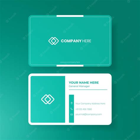 Premium Vector | Minimalist business card design template