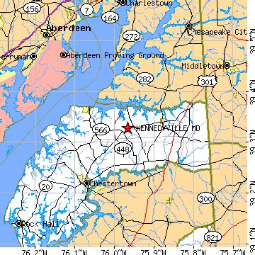 Kennedyville, Maryland (MD) ~ population data, races, housing & economy