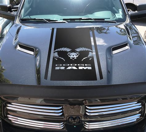 Dodge Ram Hemi 1500 2500 3500 Rebel Mopar Hood Decal Cut Vinyl | Etsy