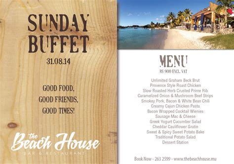 THE BEACH HOUSE BUFFET ‹ THE BEACH HOUSE RESTAURANT & BAR