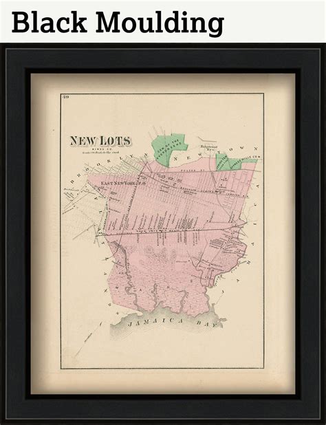 East New York Brooklyn New York 1873 Map Replica and | Etsy