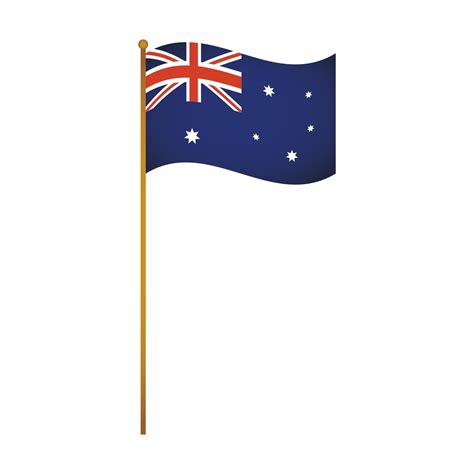 australian country flag in pole icon 2843713 Vector Art at Vecteezy