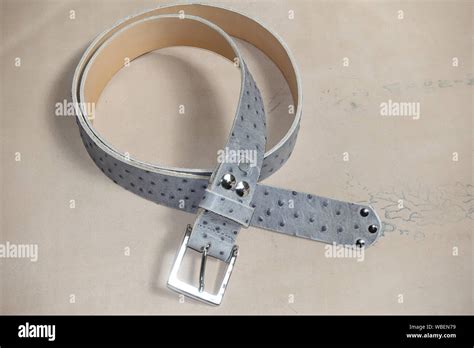 Leather belt handmade Stock Photo - Alamy