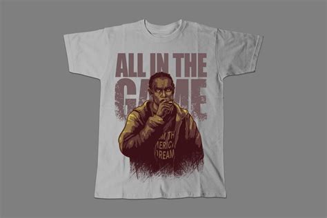 Omar Little "The Wire" Fan Art Tribute T-shirt by Luke Molver