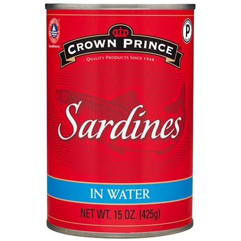 Sardines in Water with 1g Omega-3 | Crown Prince Inc.