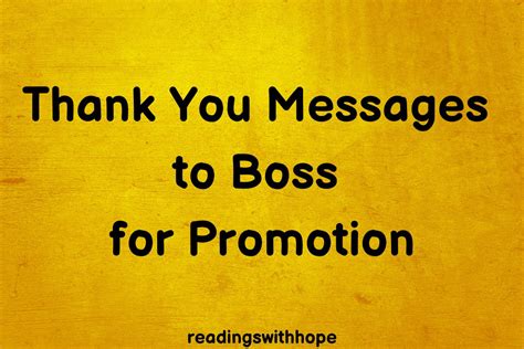 40 Thank You Messages to Boss for Promotion