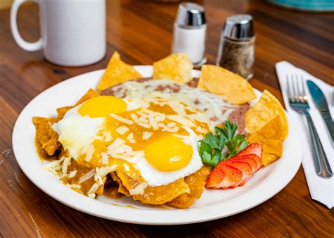 Chilaquiles & Eggs* - Breakfast Menu - Allison's Country Cafe