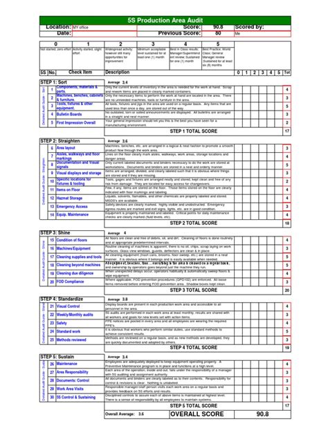 5S Audit form.xls