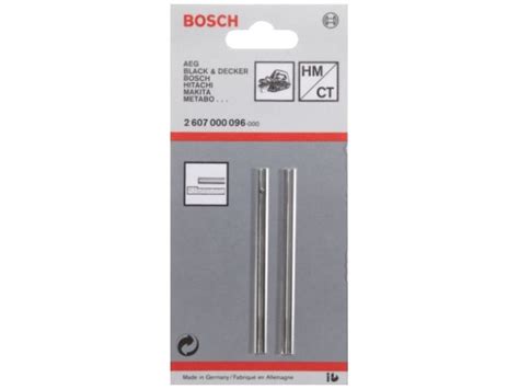 Bosch Planer Blades 82mm Pack of x2 2607000096 | Power Tool World