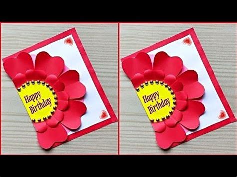 How to make special birthday card for best friend / Beautiful handmade birthday card idea - YouTube