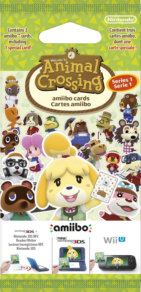 Animal Crossing amiibo Card packs will contain 3 cards in Europe, see the packaging - Animal ...